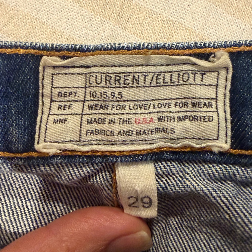 Current/Elliott Classic Blue Denim Woman’s Jeans